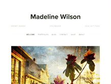 Tablet Screenshot of madelinewilson.com